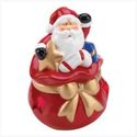 MINI SANTA LIGHT UP FIGURINE 14423