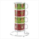 HOLIDAY CHEERS STACKABLE MUGS 14496