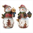 HOLIDAY SNOWMEN FIGURINES 12136