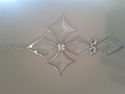 Handmade Glass Soldiered Cross Window Ornament