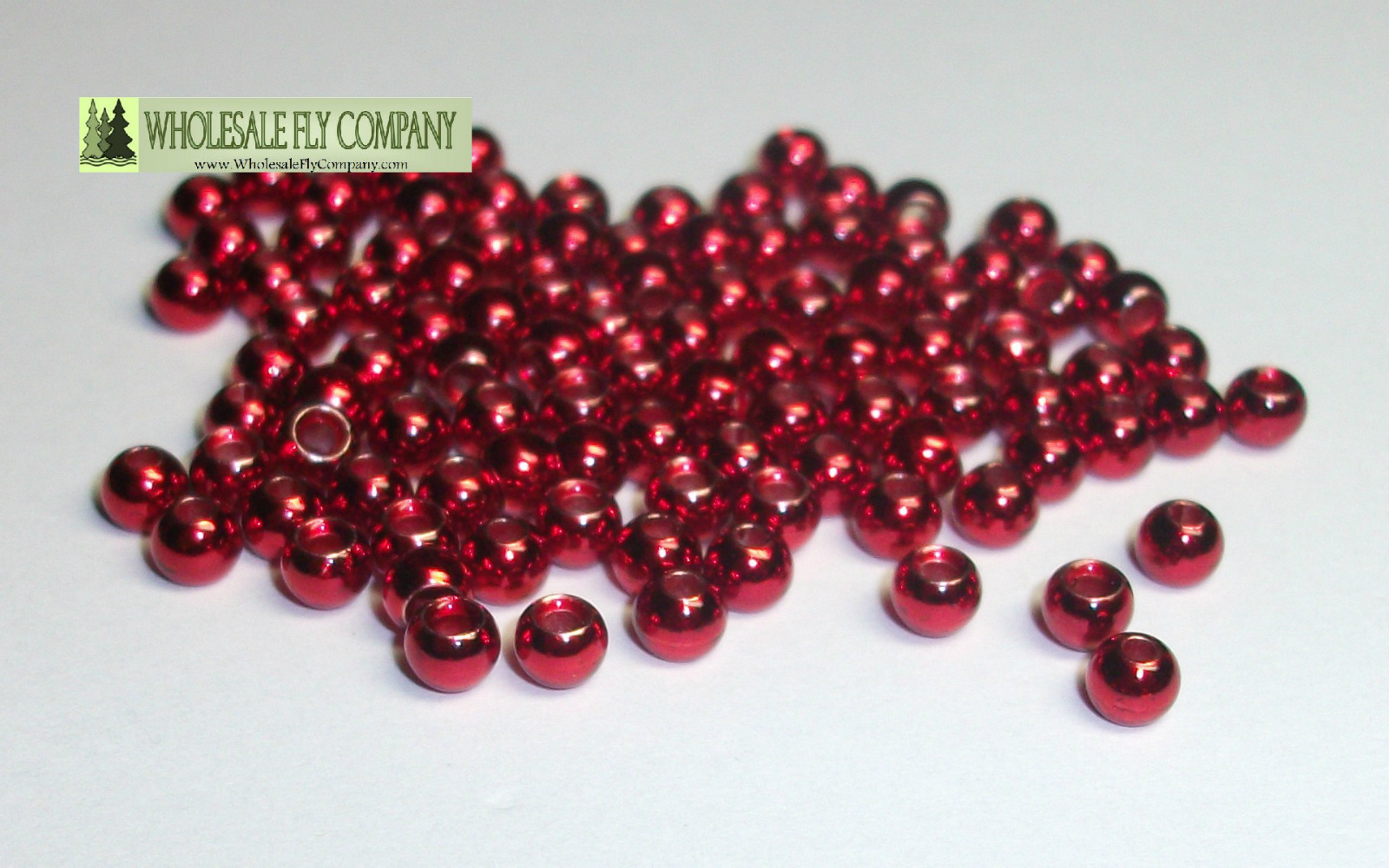 Wholesale Fly Company 25 Tungsten Beads Ruby Red