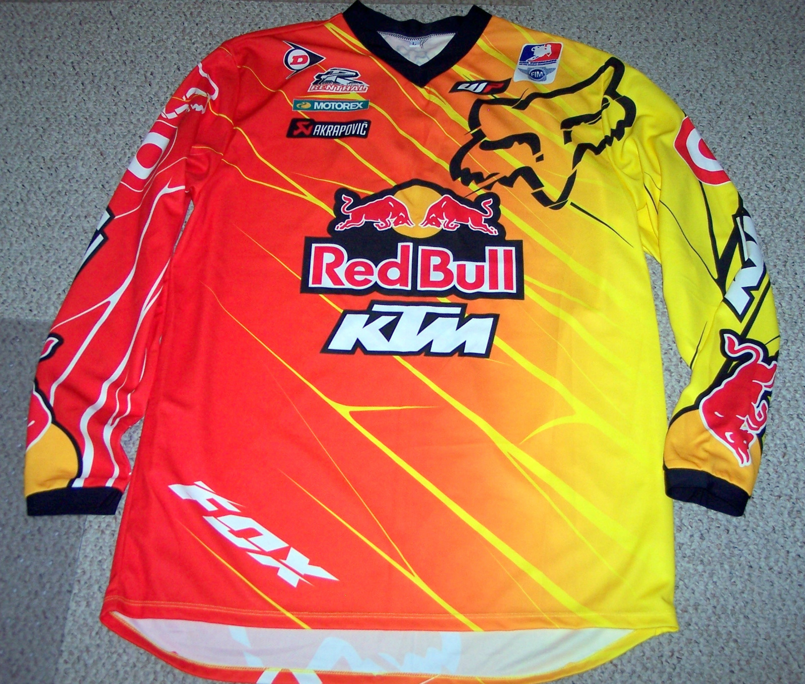 New Size Large Fox Racing Ryan Dungey Red Bull Replica MX Jersey | eBay