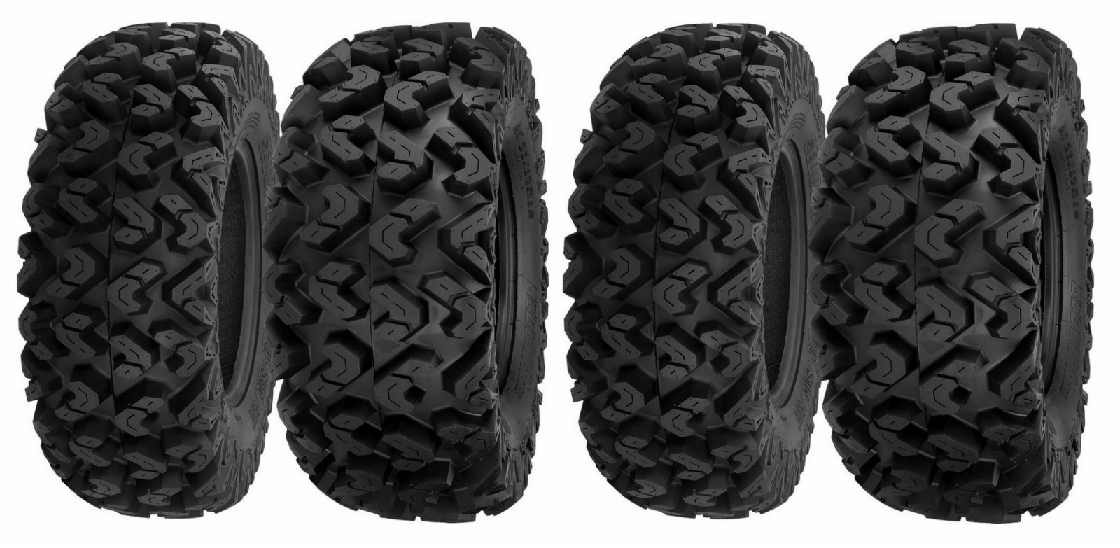 (2) New 26x9-12 & (2) 26x10-12 Sedona Rip Saw 6-Ply Radial ATV / UTV ...