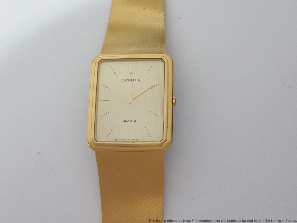 Vintage Seiko Lasalle Ultra Thin Mens Wristwatch 7750-5219 Running | eBay