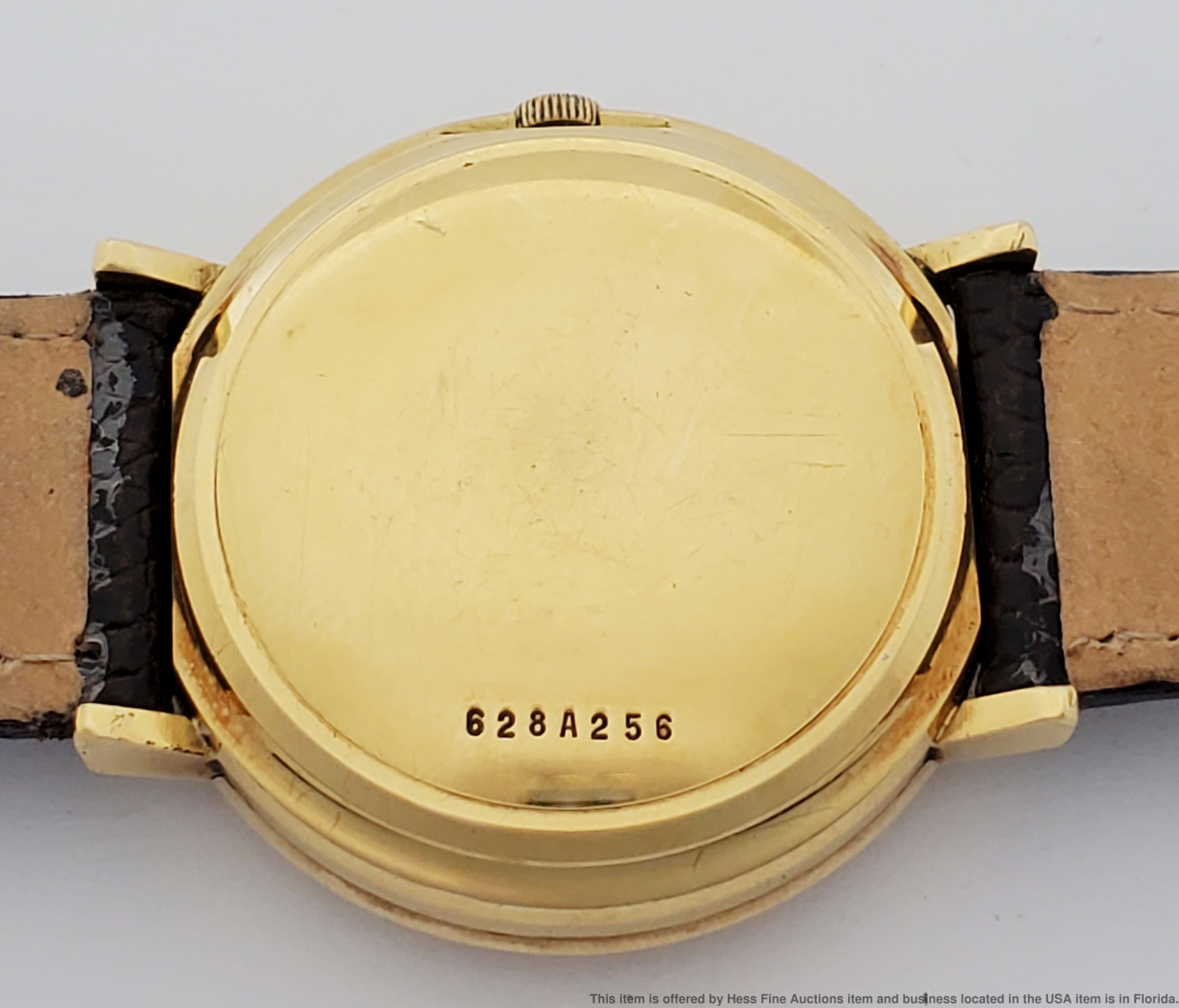 Zenith 18k Gold Automatic De Luxe Mens Vintage Wrist Watch