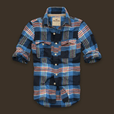 hollister mens flannel shirts