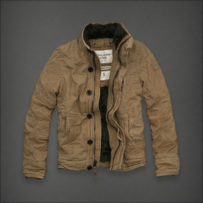 usaveiwin : Abercrombie Mens Adirondack Jacket Coat Fur Khaki M New