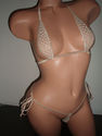 2PC EXOTIC DANCER/STRIPPER TINY  NUDE TEARDROP  G 