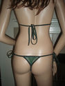 2PC TRIANGLE MICRO SEE THROUGH MESH GREEN BIKINI