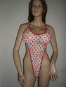 1PC EXOTIC DANCER/STRIPPER POLKA DOT PRINT STRETCH