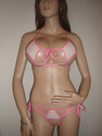 2PC VERY HOT EXTREME WHITE  BIKINI CROTCHLESS BOTT