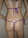 2PC SEXY & HOT HALTER PURPLE  C-THRU  MESH Y -  ST