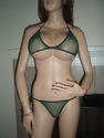 2PC TRIANGLE MICRO SEE THROUGH MESH GREEN BIKINI