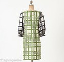 NWT Anthropologie Broken Blocks Graphic Silk Shift