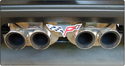 Corvette C6, All,  Exhaust enhancer logo, all afte