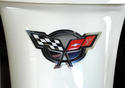 C6 Corvette,Emblem logo trim,Ultra-Chrome self adh