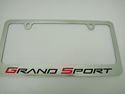 Corvette C6 Grand Sport Chrome license plate frame