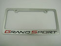 Corvette Grand Sport license plate frame, premium 