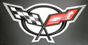 C5 Corvette Emblem logo trim Chrome, self adhesive