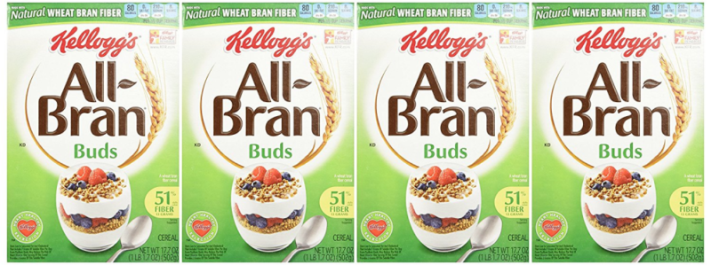 Taylor Treats : Kellogg's Bran Buds Cereal, 17.7 oz (Pack of 4)