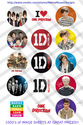 One Direction Bottle Cap Digital Image --1