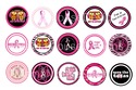 Breast Cancer Awareness Bottle Cap Image Sheet