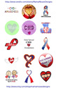 Congenital Heart Defect Bottle Cap Image Sheet