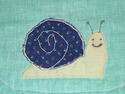 Cute Handmade Baby BIB | Snail | Boy or Girl