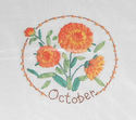 Bucilla "October Marigold" Silk Ribbon Embroidery 