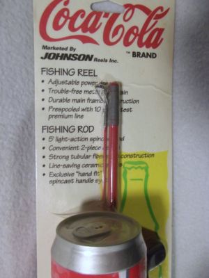 Vintage Coca-Cola Fishing Rod Johnson Fishing Pole