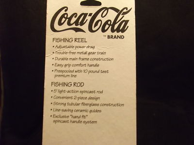 1995 Coca Cola Fishing Reel & Rod