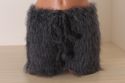 New Hand Knitted Mohair Pants Fuzzy GRAY Soft Hand