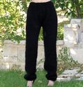 New hand knitted mohair sweater pants THICK BLACK 
