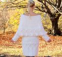 New GORGEOUS hand knitted mohair sweater robe fuzz