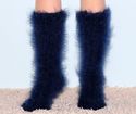 New Hand knitted mohair sweater socks fluffy DEEP 
