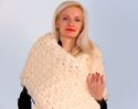 4.5 KG Hand Knitted MERINO Scarf IVORY MEGA THICK 