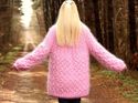 2 KG New Hand Knitted Mohair Sweater, PINK Handcra