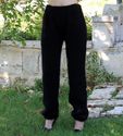 New hand knitted mohair sweater pants THICK BLACK 