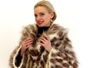 UNIQUE LEOPARD Hand Knitted Mohair Sweater Coat Lu