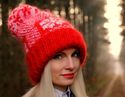 New Hand Knitted Mohair Icelandic Hat Fuzzy Ski BR