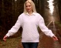New Hand Knitted Mohair Sweater WHITE SPRING Fluff
