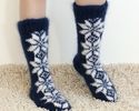 New Hand knitted mohair ICELANDIC socks FUZZY soft