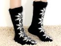 New Hand knitted mohair ICELANDIC socks FUZZY soft