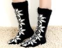 New Hand knitted mohair ICELANDIC socks FUZZY soft