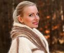 New Hand Knitted Mohair Coat, Ivory Beige Handmade