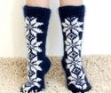 New Hand knitted mohair ICELANDIC socks FUZZY soft