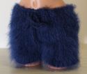 New Hand Knitted Mohair Pants Fuzzy DEEP BLUE Soft