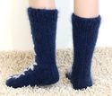 New Hand knitted mohair ICELANDIC socks FUZZY soft