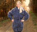 2 KG Hand Knitted Mohair Sweater Long EXTRA THICK 