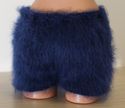 New Hand Knitted Mohair Pants Fuzzy DEEP BLUE Soft